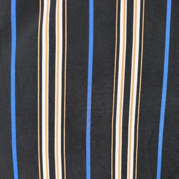 Cocomo Women's Plus Size 3X Black Multicolor Stripe Print Pintuck 3/4 Sleeve Top - Picture 5 of 7